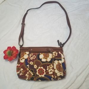 Relic canvas floral shoulder bag